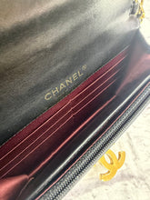 Load image into Gallery viewer, Chanel Black Golden Clasp Wallet on a chain
