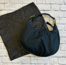 Load image into Gallery viewer, Gucci GG Black Interlocking Hobo
