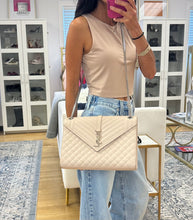 Load image into Gallery viewer, Saint Laurent Dark Beige Large Envelope Bag
