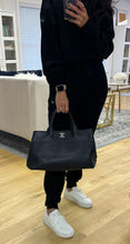 Load image into Gallery viewer, Chanel Navy Executive Tote with Shoulder Strap
