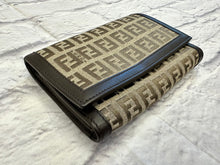 Load image into Gallery viewer, Fendi Zucca Flap Compact Wallet
