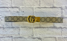 Load image into Gallery viewer, Gucci GG Supreme Monogram Reversible Belt Beige Ebony Black Size 85
