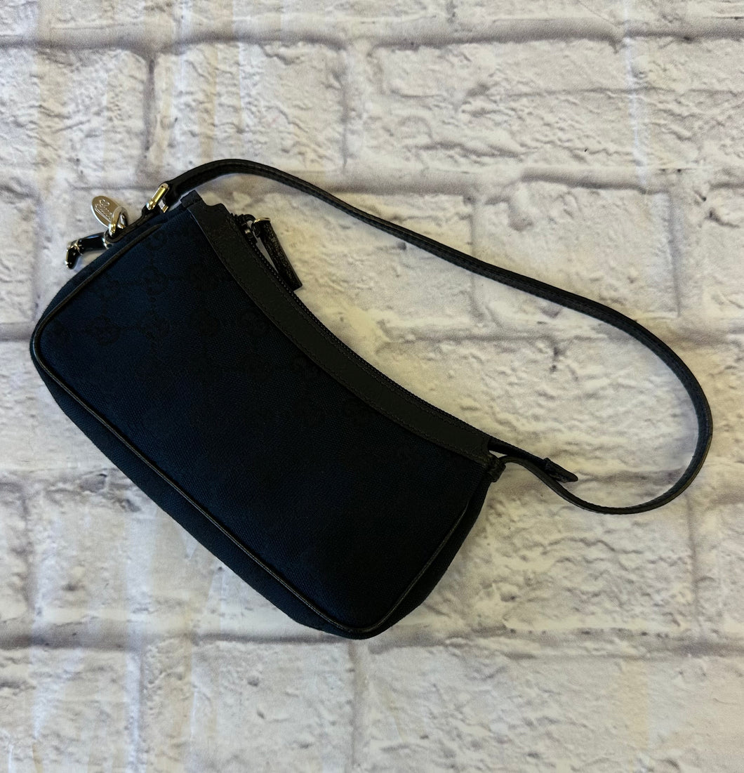Gucci Black Monogram GG Pochette