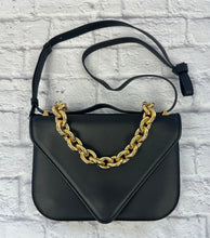 Load image into Gallery viewer, Bottega Veneta Black Calfskin Mount Envelope Bag
