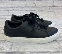 Load image into Gallery viewer, Hermes Black Leather Day Sneakers Size 40.5
