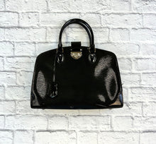 Load image into Gallery viewer, Louis Vuitton Black Patent Leather Pont Neuf GM Tote
