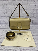 Load image into Gallery viewer, Fendi Metallic Gold Baguette
