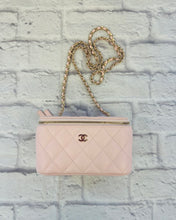 Load image into Gallery viewer, Chanel Light Pink Caviar Quilted Vanity Bag
