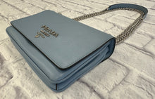 Load image into Gallery viewer, Prada Blue Calf Skin Chain Crossbody
