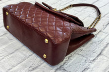 Load image into Gallery viewer, Chanel Burgundy Caviar Flap Front Tote Bag
