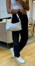 Load image into Gallery viewer, Fendi Zucchino Canvas Ivory &amp; Silver Shoulder Bag
