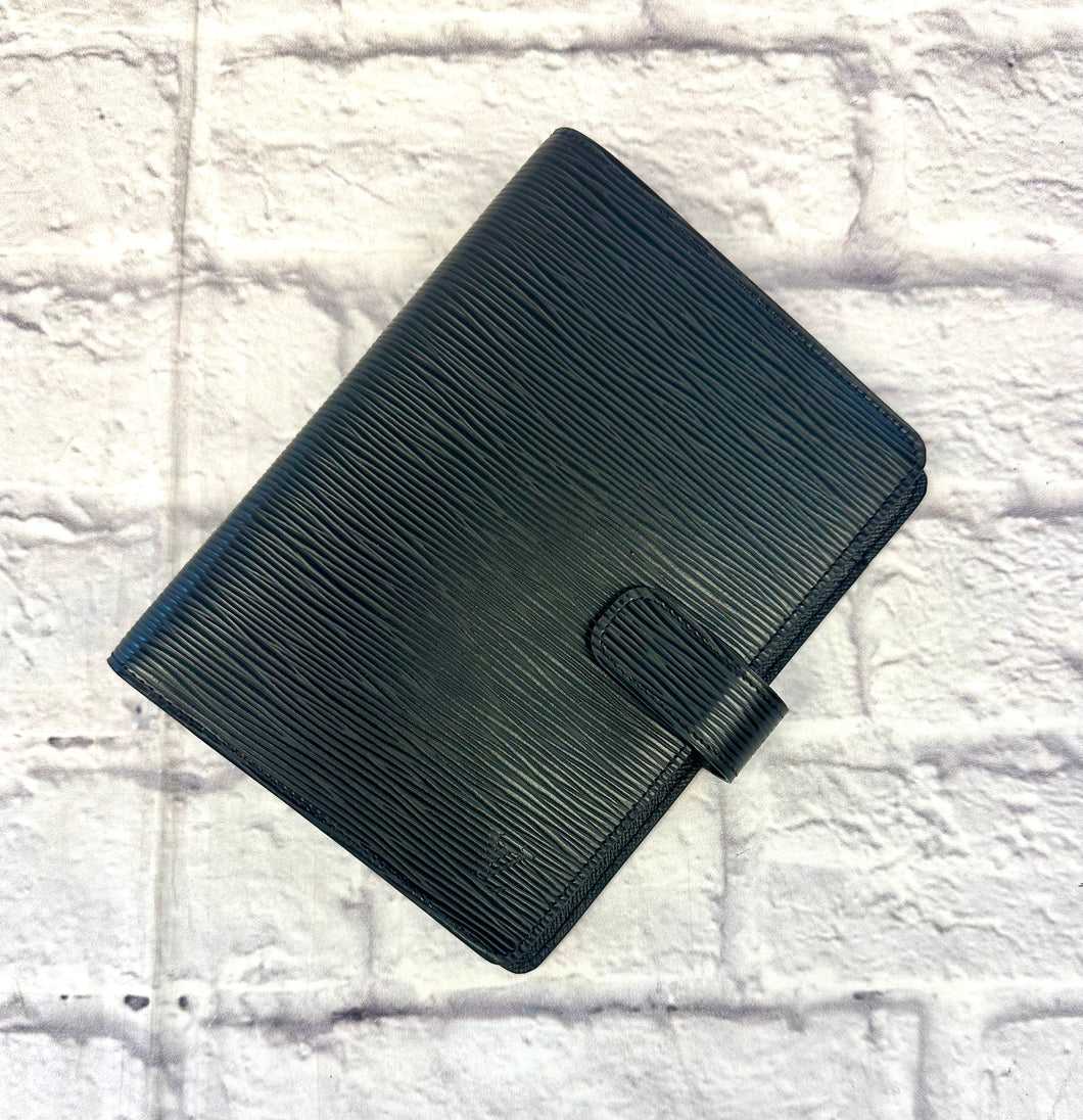 Louis Vuitton Black Epi Agenda Cover