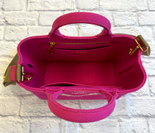 Load image into Gallery viewer, Prada Pink Canvas Canapa Tote With Crossbody Strap
