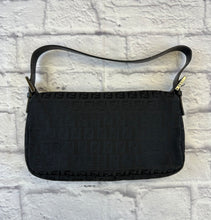 Load image into Gallery viewer, Fendi Black Zuchinno Baguette
