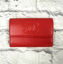 Load image into Gallery viewer, Chanel Timeless Pink Caviar Flap Wallet 25 Series
