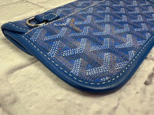 Load image into Gallery viewer, Goyard Blue Goyardine Pouch
