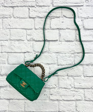Load image into Gallery viewer, Chanel Green Chain Mini Flap Bag
