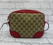 Load image into Gallery viewer, Gucci Red Leather Trim Camera Bag

