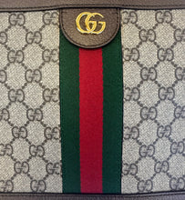 Load image into Gallery viewer, Gucci GG Supreme Monogram Web Small Ophidia Top Handle Shoulder/Crossbody
