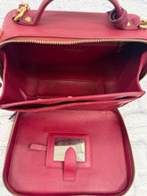 Load image into Gallery viewer, Chanel Large Burgundy CC Filigree Vanity Case

