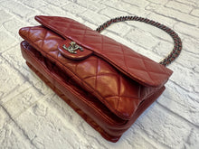 Load image into Gallery viewer, Chanel Burgundy Quilted Lambskin Accordion Flap Bag
