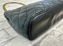 Load image into Gallery viewer, Chanel Vintage Quilted Black Lambskin Shoulder Bag
