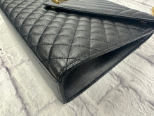 Load image into Gallery viewer, Saint Laurent Black Classic Large Monogram Envelope
