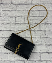 Load image into Gallery viewer, Saint Laurent Black Kate Tassel Bag W/Gold Hardware
