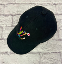 Load image into Gallery viewer, Louis Vuitton Black Murakami Superflat Baseball Cap SZ Small
