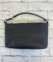 Load image into Gallery viewer, Bottega Veneta Navy Woven Shoulder Bag
