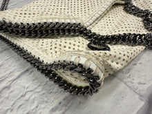 Load image into Gallery viewer, Stella McCartney White Falabella Perforated  Faux Leather Shoulder Bag
