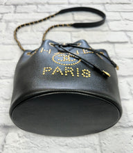 Load image into Gallery viewer, Chanel Black Deauville Bucket Bag
