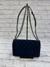 Load image into Gallery viewer, Chanel Medium Navy Velvet Boy Bag
