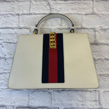 Load image into Gallery viewer, Gucci White Leather Medium Sylvie
