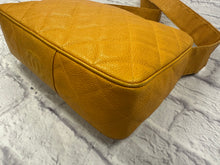 Load image into Gallery viewer, Chanel Vintage Yellow Caviar Crossbody
