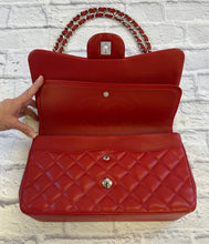 Load image into Gallery viewer, Chanel Red Caviar Quilted Jumbo Double Flap
