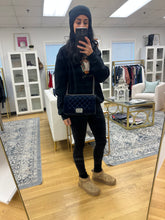 Load image into Gallery viewer, Chanel Medium Navy Velvet Boy Bag
