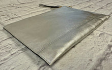 Load image into Gallery viewer, Fendi Roma Flat Silver Clutch
