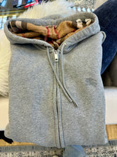 Load image into Gallery viewer, Burberry Grey Tonal Logo Hoodie Sz XXL
