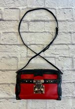 Load image into Gallery viewer, Louis Vuitton Leather Petite Malle Soft MM Red &amp; Black Crossbody
