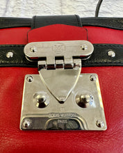 Load image into Gallery viewer, Louis Vuitton Leather Petite Malle Soft MM Red &amp; Black Crossbody
