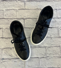 Load image into Gallery viewer, Hermes Black Leather Day Sneakers Size 40.5
