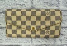 Load image into Gallery viewer, Louis Vuitton Damier Azur Flap Sarah Wallet
