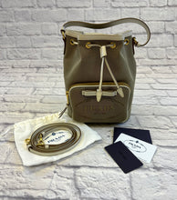 Load image into Gallery viewer, Prada Jacquard Bucket Bag W/Crossbody Strap
