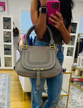 Load image into Gallery viewer, Chloe Grey Medium Marcie Bag
