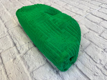 Load image into Gallery viewer, Bottega Veneta Green Terry Cloth Pouch Bag
