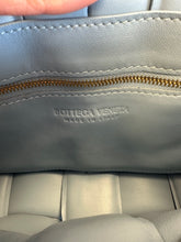 Load image into Gallery viewer, Bottega Veneta Ice Blue Nappa Intrecciato Padded Cassette Bag
