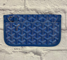 Load image into Gallery viewer, Goyard Blue Goyardine Pouch
