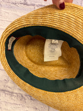 Load image into Gallery viewer, Gucci Classic stripe Straw Fedora
