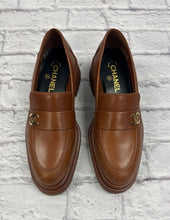 Load image into Gallery viewer, Chanel Quilted CC Loafers 39.5 Light Brown
